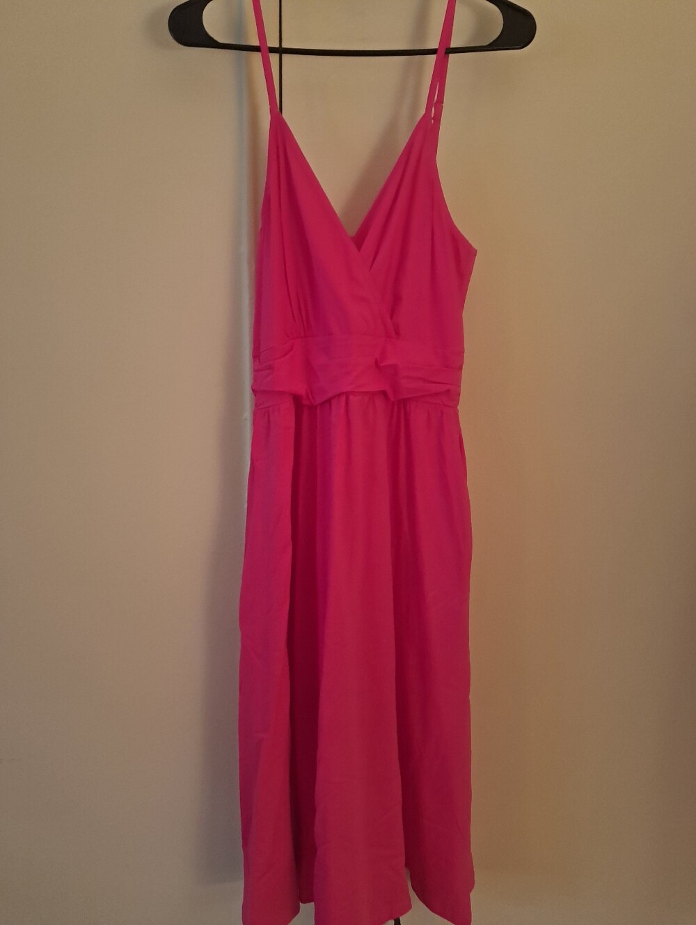 Guess Bright Pink Spaghetti Strap Maxi Dress